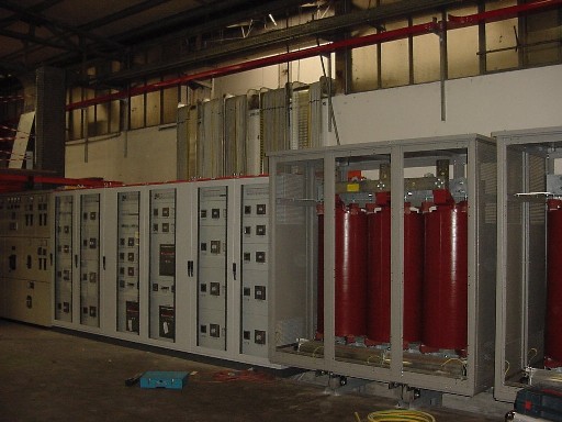 MV/LV Substation Plant Machine Room with 1600 KVA Resin Transformers